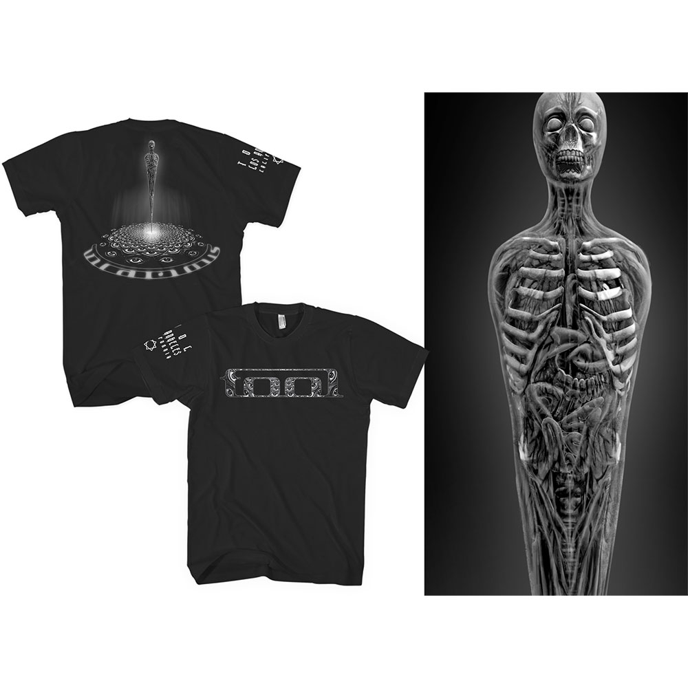 Tool Unisex T-Shirt: BW Spectre (Back & Sleeve Print) (X-Large)