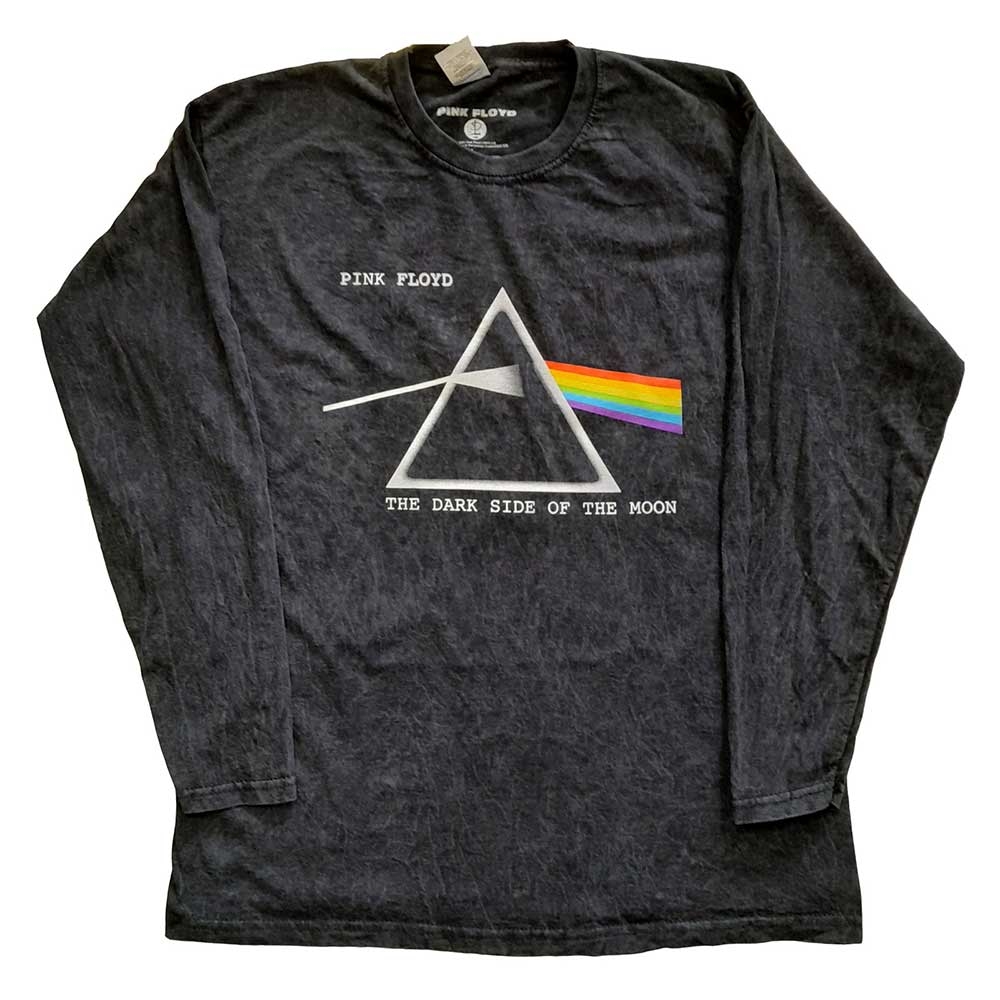 Pink Floyd Unisex Long Sleeved T-Shirt: Dark Side Of The Moon Courier (Dip-Dye) (XXXX-Large)