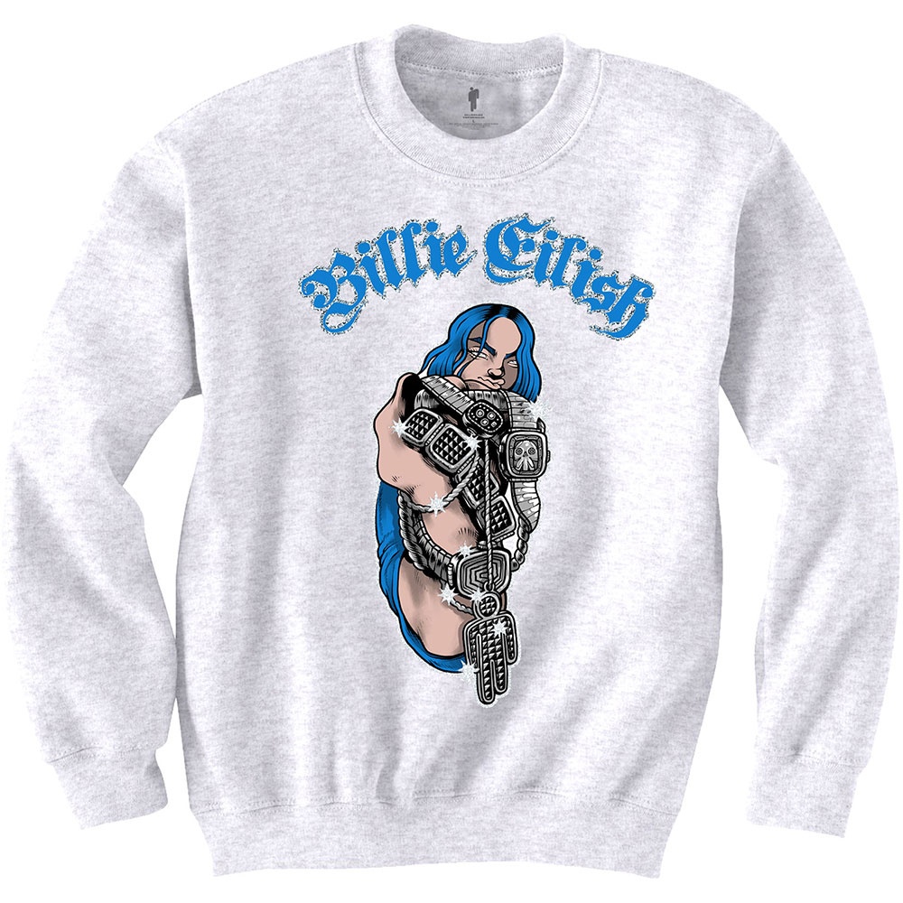 Billie Eilish Unisex Sweatshirt: Bling (X-Large)