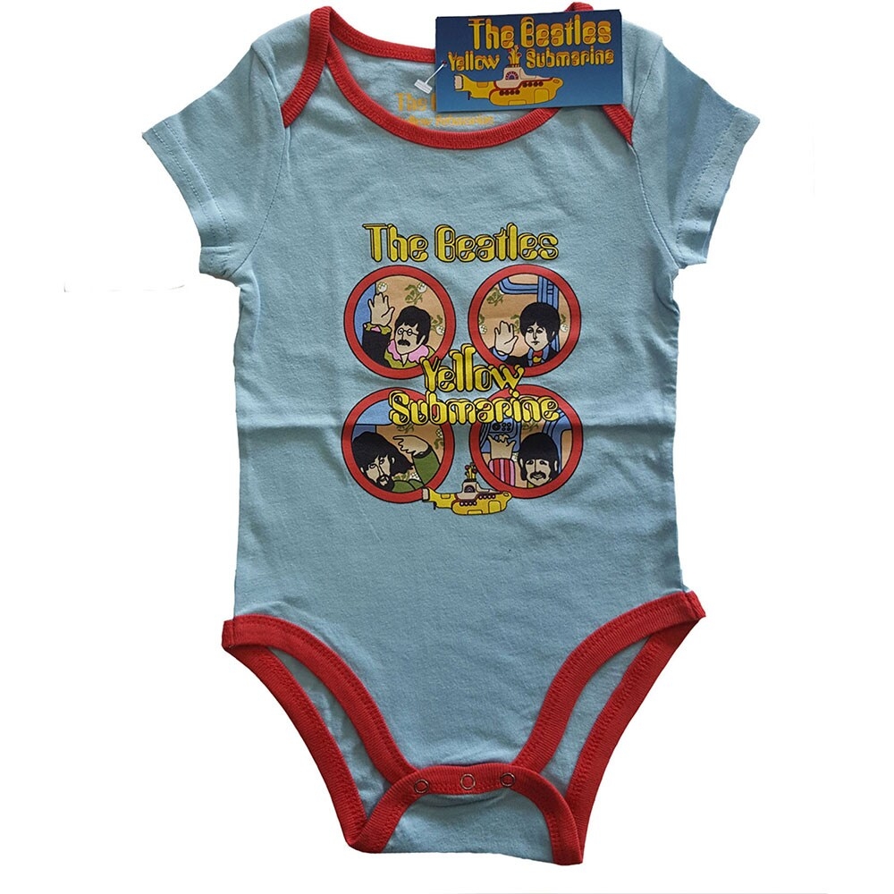 The Beatles Kids Baby Grow: Yellow Submarine Portholes (6-9 Months)