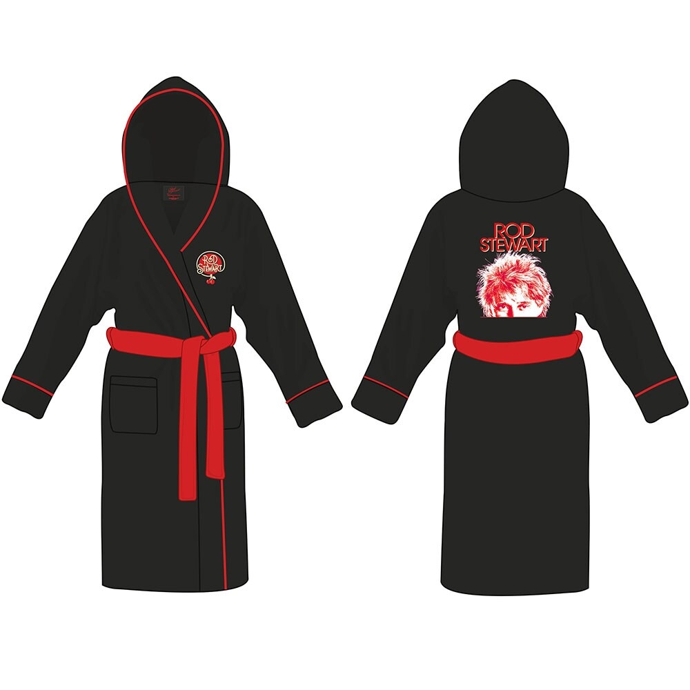 Rod Stewart Unisex Bathrobe: Cherries Logo (Medium - Large)