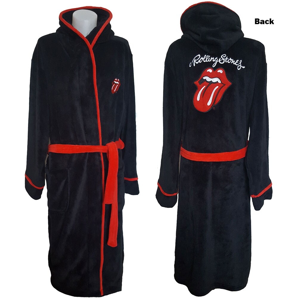 The Rolling Stones Unisex Bathrobe: Classic Tongue (Large - X-Large)