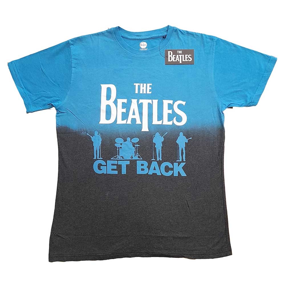 The Beatles Unisex T-Shirt: Get Back (Dip-Dye) (Small)