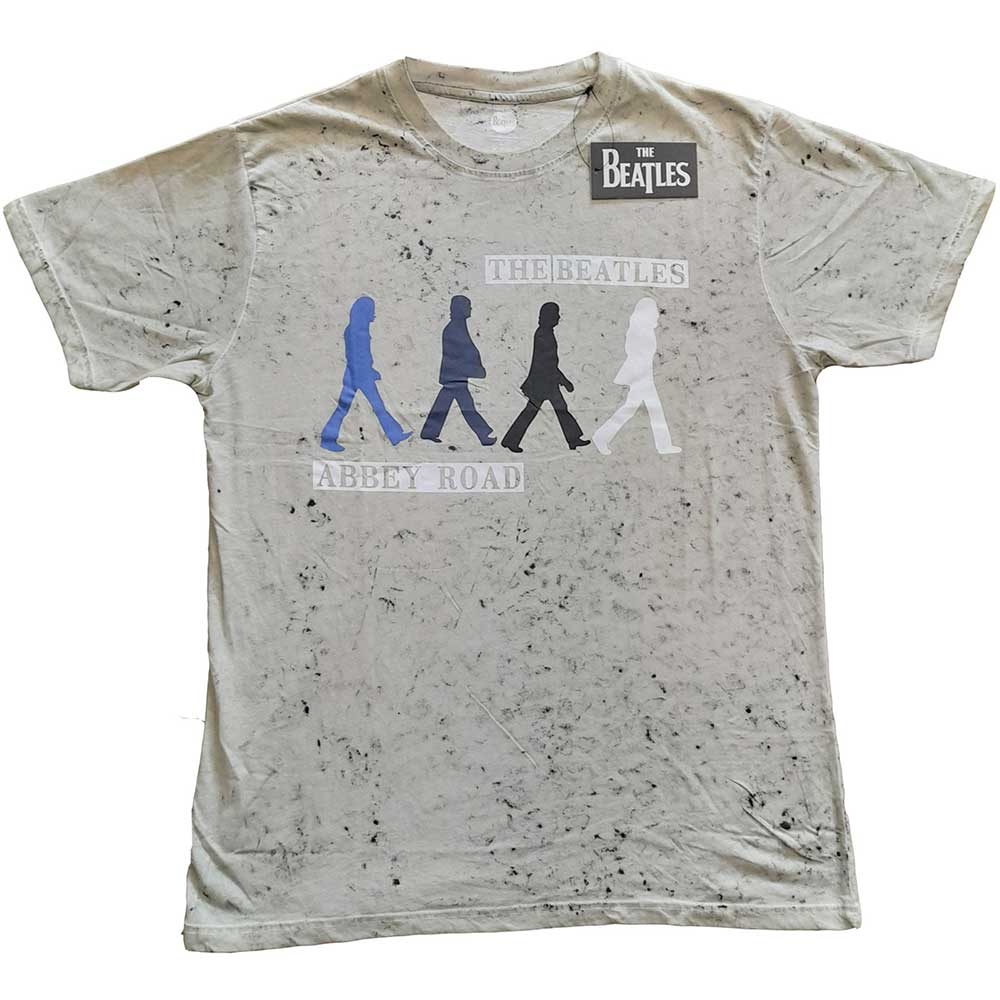 The Beatles Unisex T-Shirt: Abbey Road Colours (Dip-Dye) (Large)