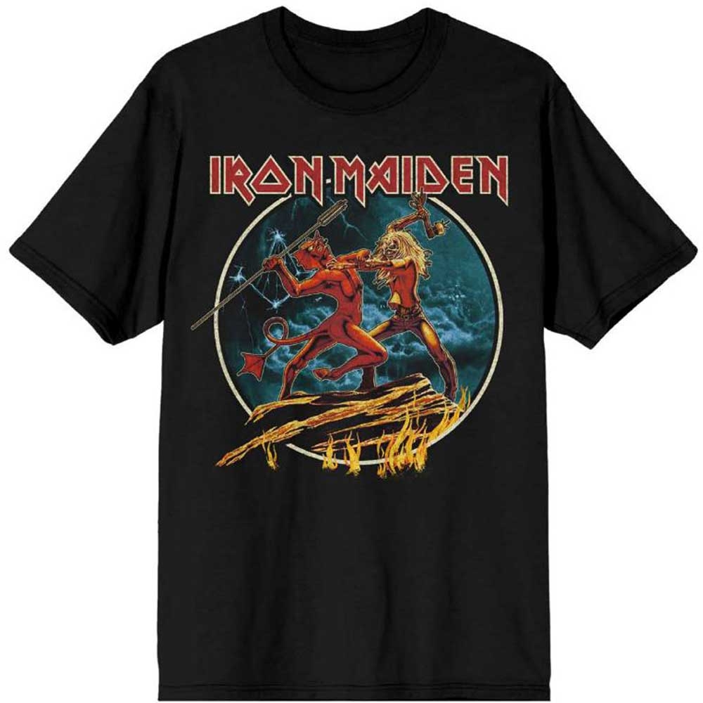 Iron Maiden Unisex T-Shirt: Number of the Beast Run To The Hills Circular (XX-Large)