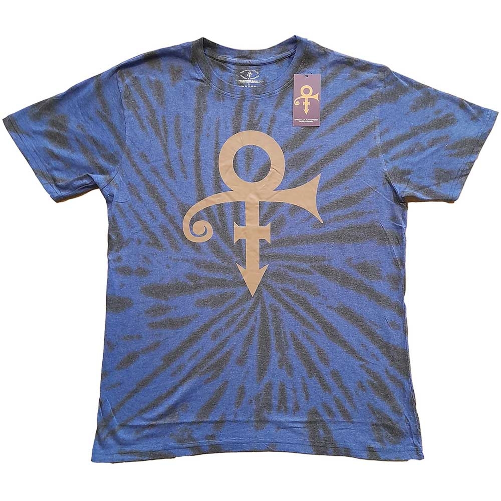 Prince Unisex T-Shirt: Gold Symbol (Dip-Dye) (Small)
