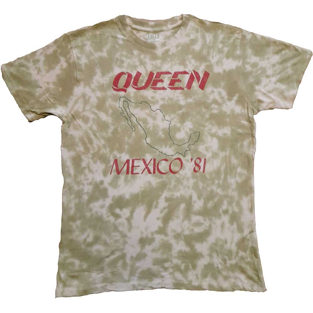 Queen Unisex T-Shirt: Mexico '81 (Dip-Dye) (Medium)