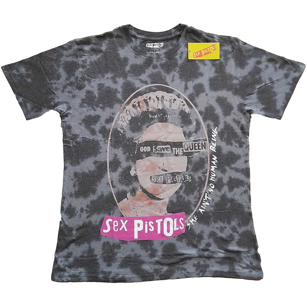 The Sex Pistols Unisex T-Shirt: God Save The Queen (Dip-Dye) (Small)