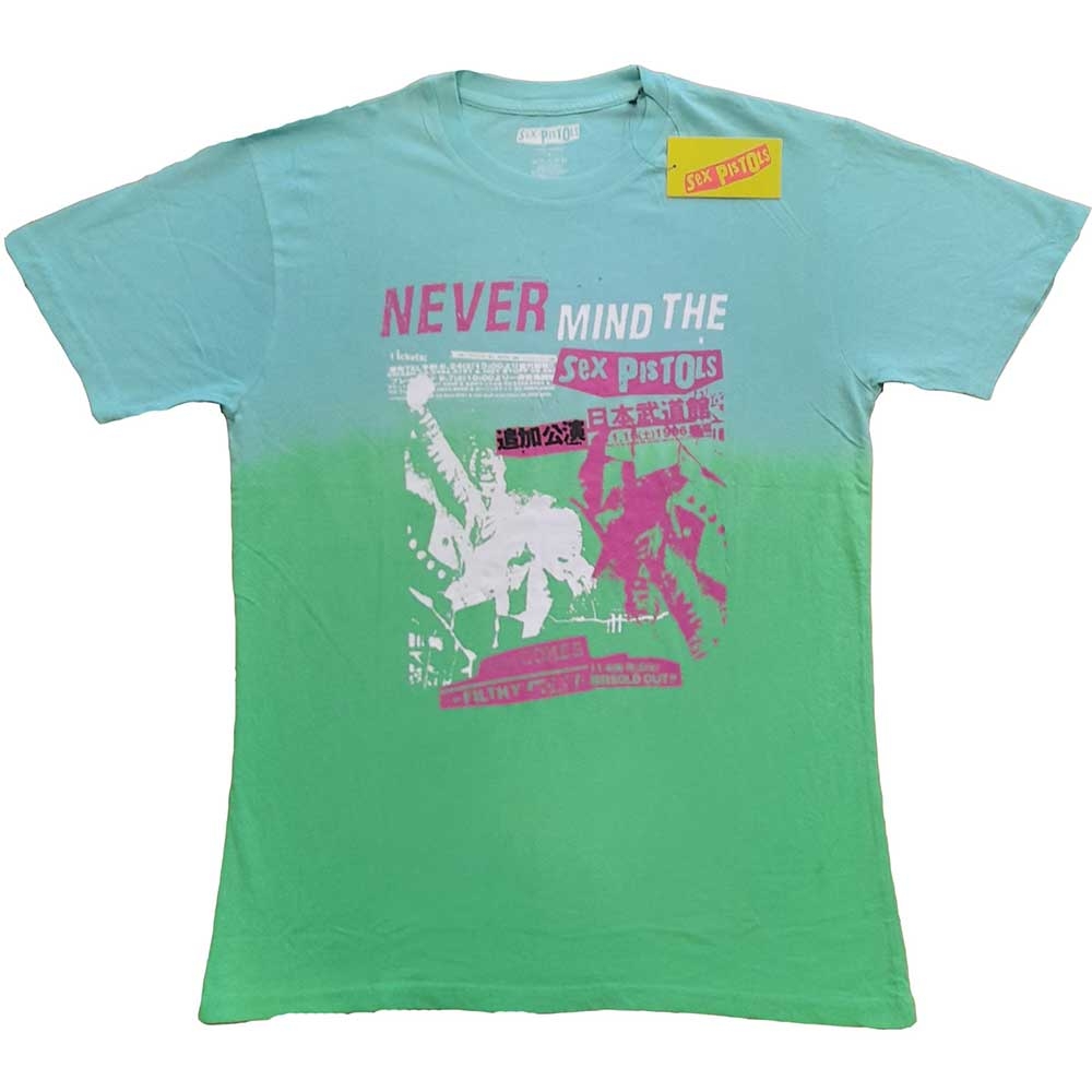 The Sex Pistols Unisex T-Shirt: NMTB Japan (Dip-Dye) (X-Large)