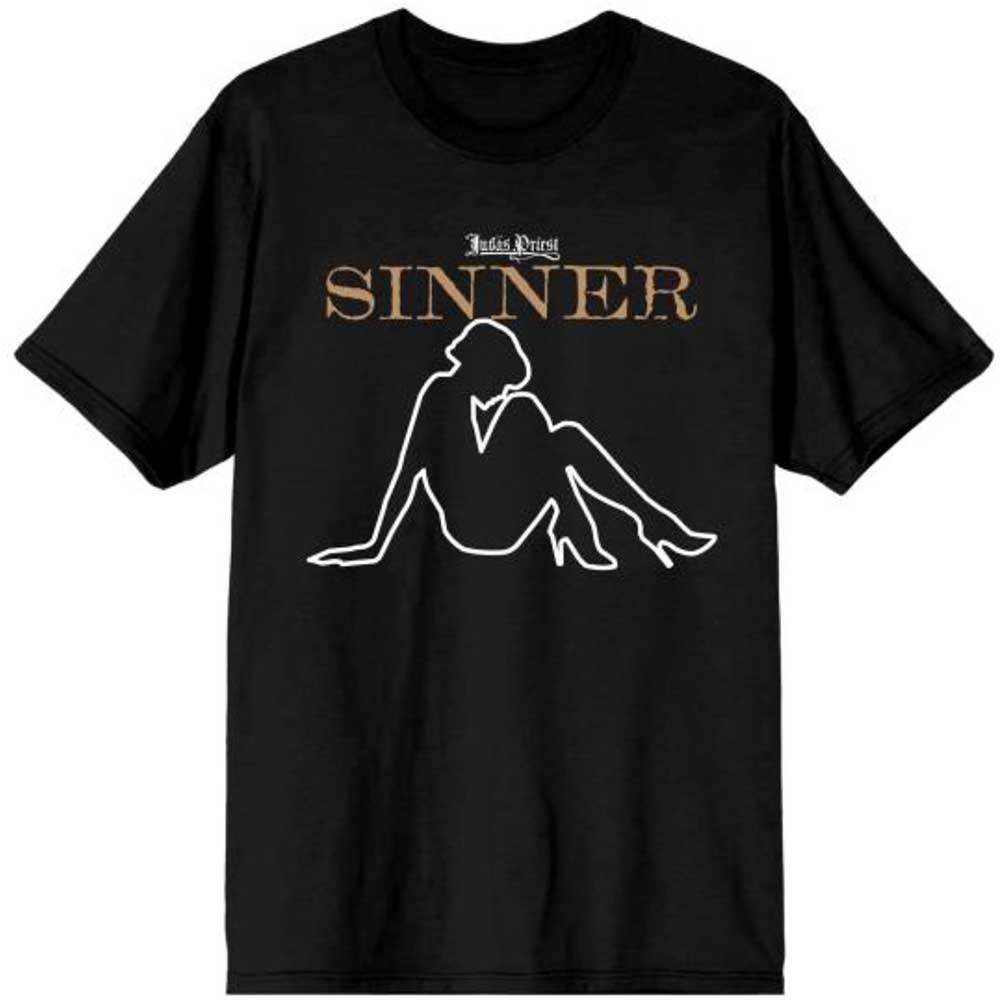 Judas Priest Unisex T-Shirt: Sin After Sin Sinner Slogan Lady (Small)
