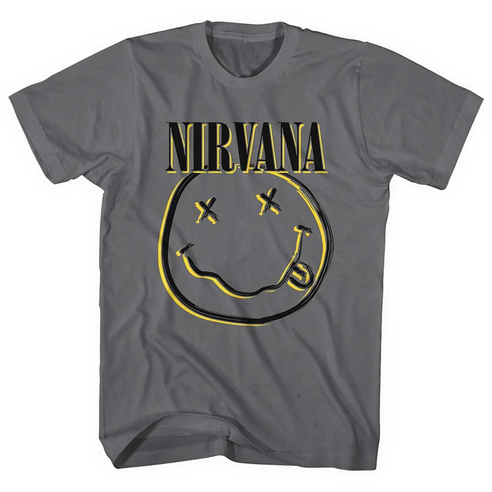 Nirvana Unisex T-Shirt: Inverse Smiley (Small)