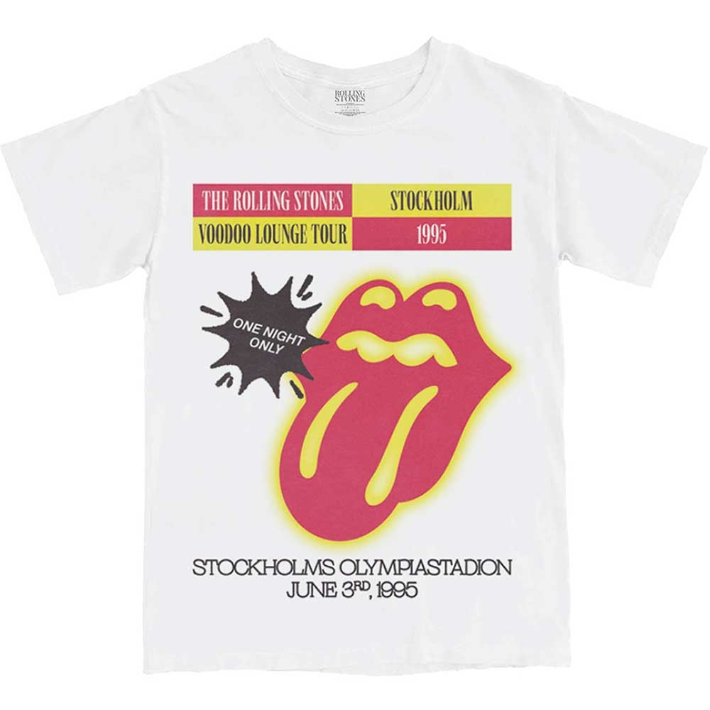 The Rolling Stones Unisex T-Shirt: Stockholm '95 (Medium)