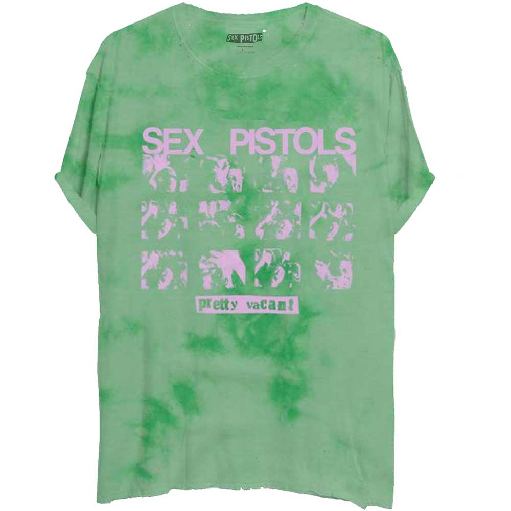 The Sex Pistols Unisex T-Shirt: Pretty Vacant (Dye-Wash) (X-Large)