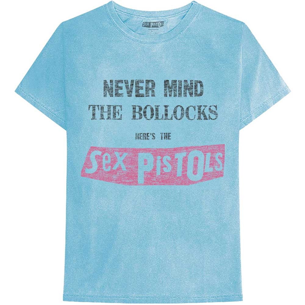 The Sex Pistols Unisex T-Shirt: Never Mind the Bollocks Distressed (Mineral Wash) (XX-Large)