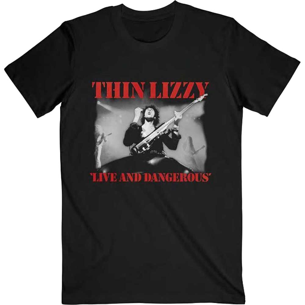 Thin Lizzy Unisex T-Shirt: Live & Dangerous (Small)