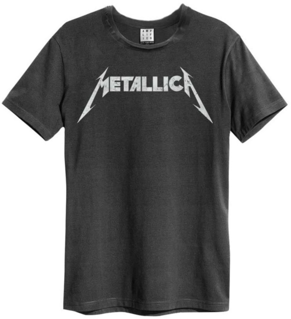 Metallica: Logo Amplified Vintage Charcoal XX Large T Shirt