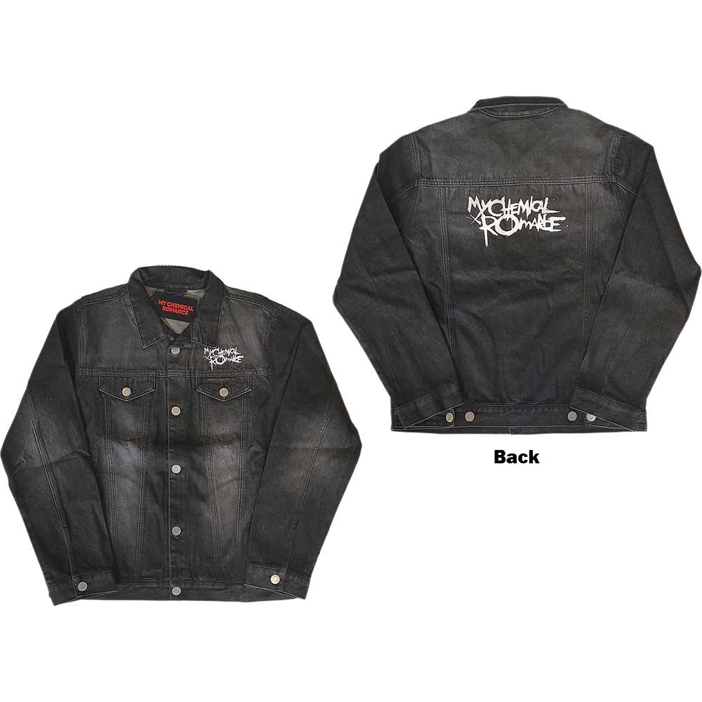 My Chemical Romance Unisex Denim Jacket: Logo (Back Print) (X-Large)