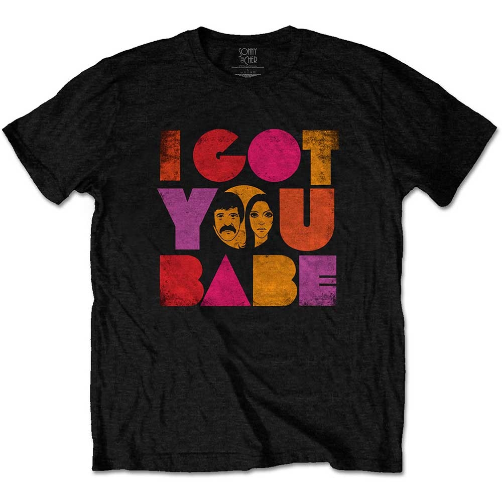 Sonny & Cher Unisex T-Shirt: I Got You Babe (Medium)