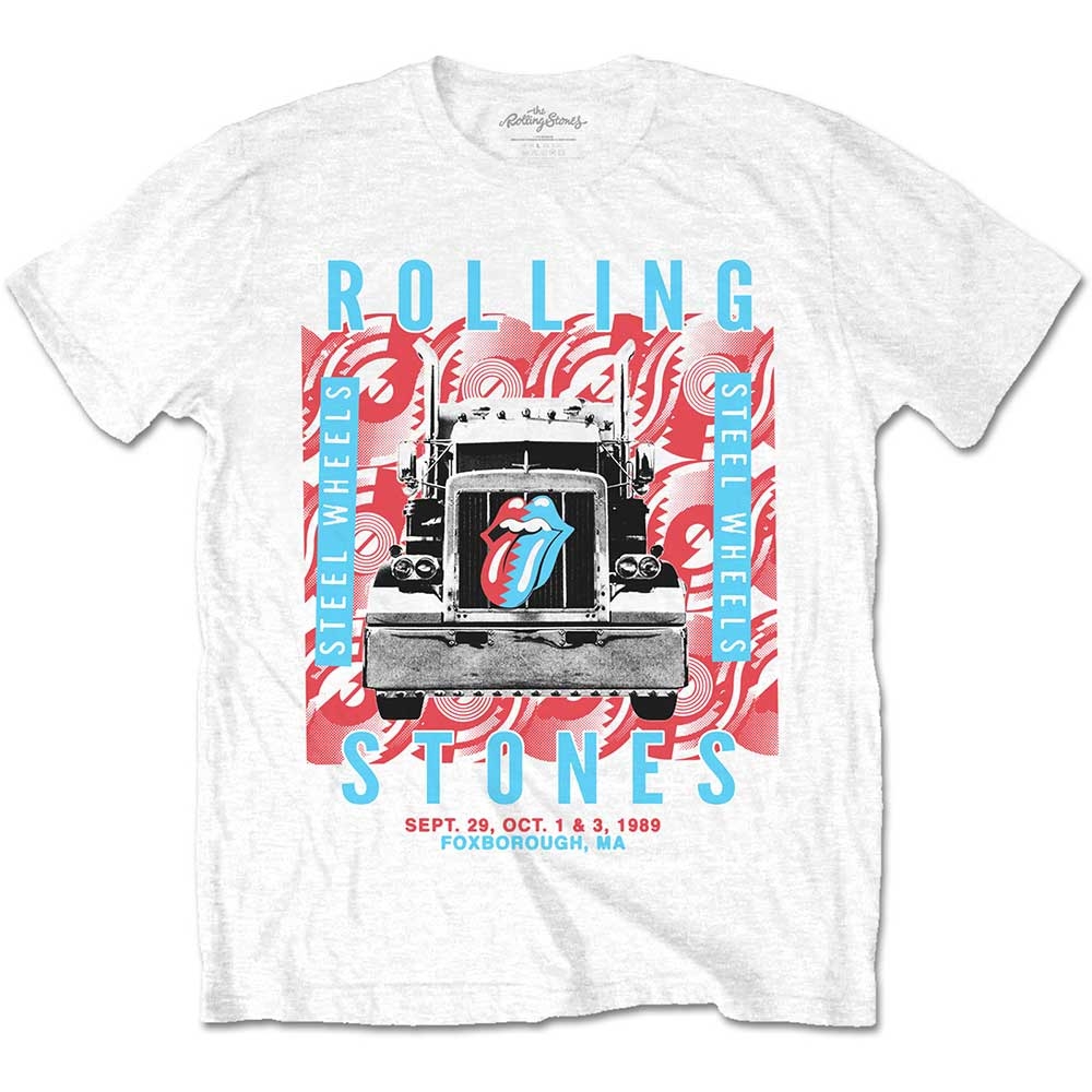 The Rolling Stones Unisex T-Shirt: Steel Wheels (Medium)