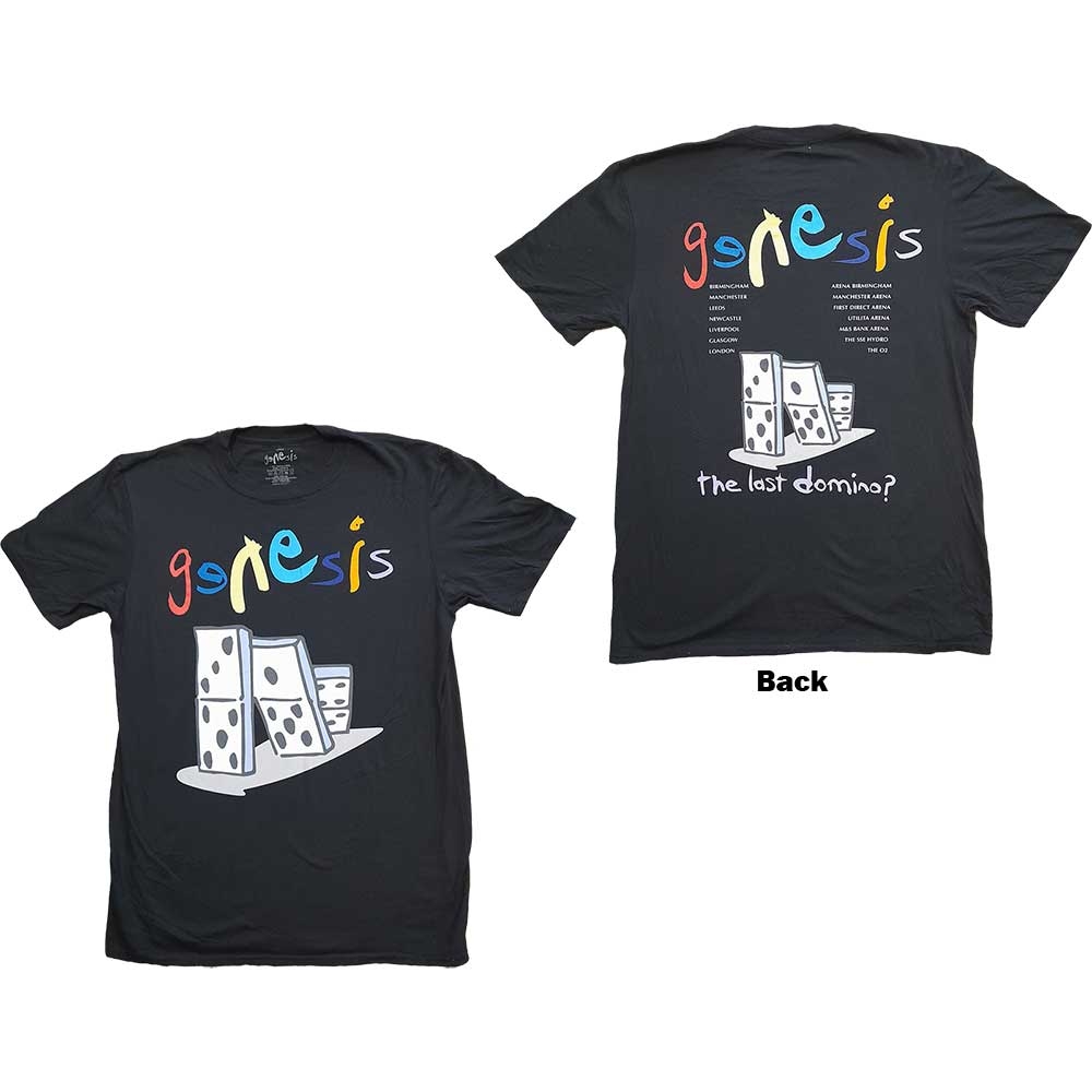 Genesis Unisex T-Shirt: Back Print (Back Print & Ex-Tour) (X-Large)