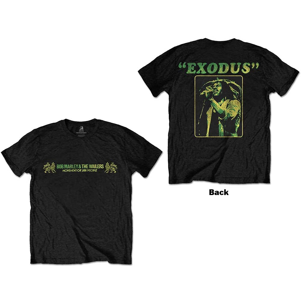 Bob Marley Unisex T-Shirt: Exodus (Back Print) (XX-Large)