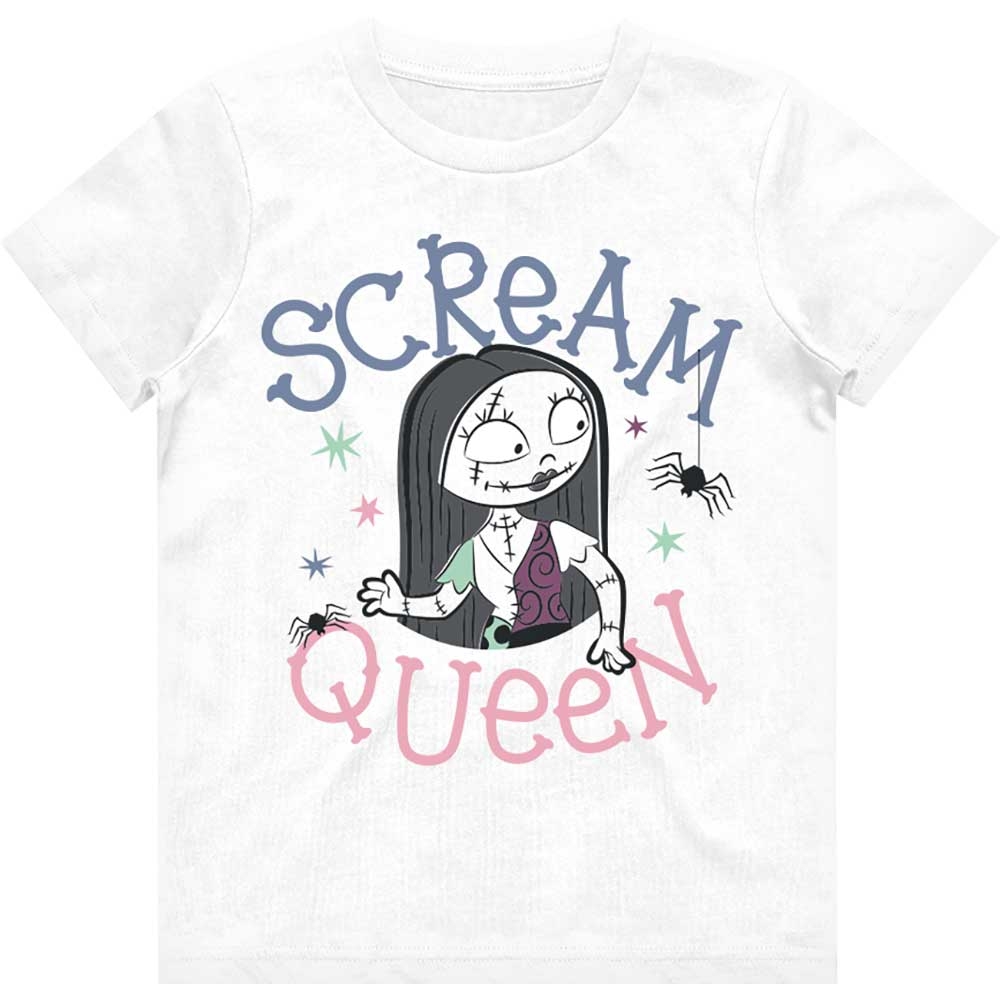 Disney Kids Girls T-Shirt: The Nightmare Before Christmas Scream Queen (3-4 Years)