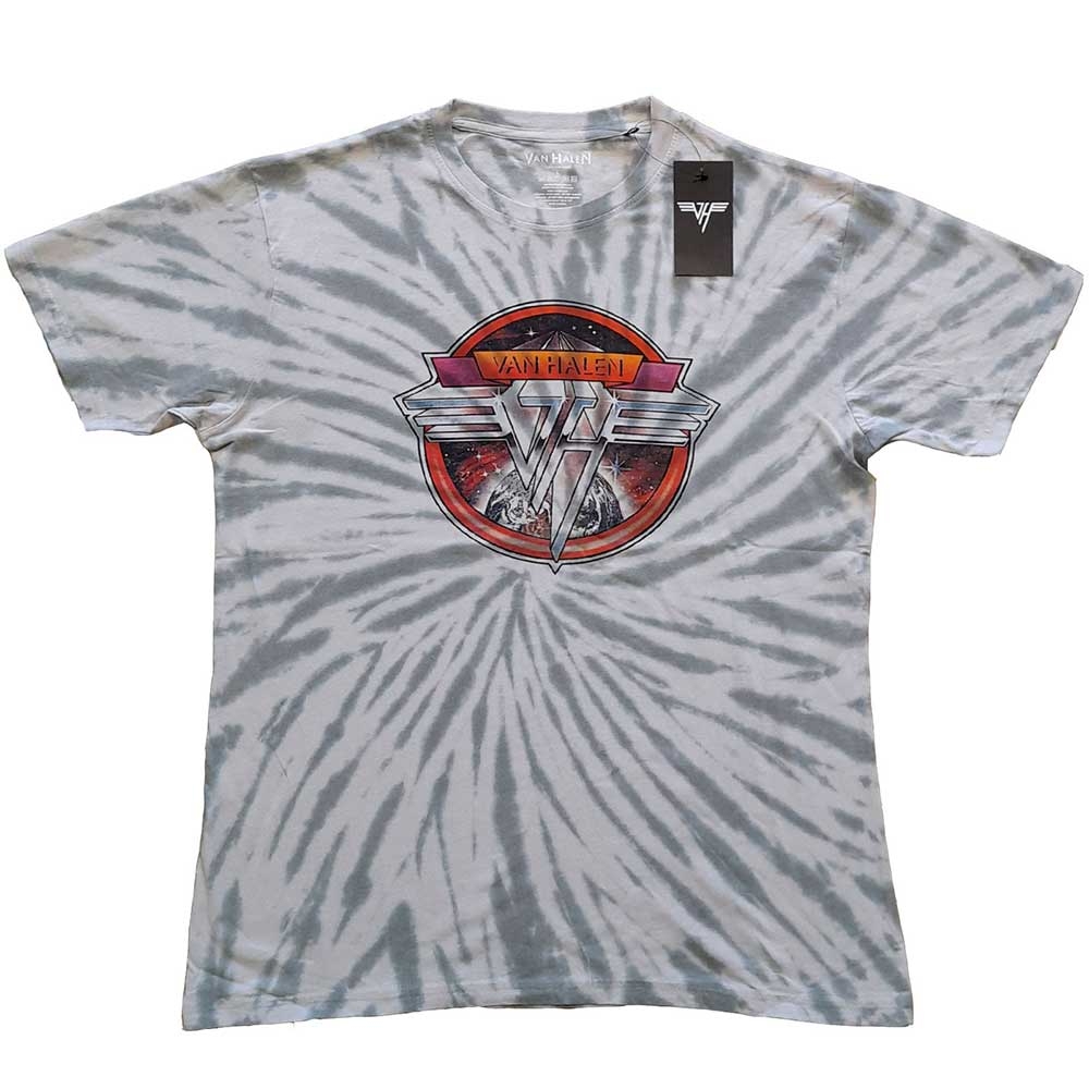 Van Halen Unisex T-Shirt: Chrome Logo (Wash Collection) (Small)