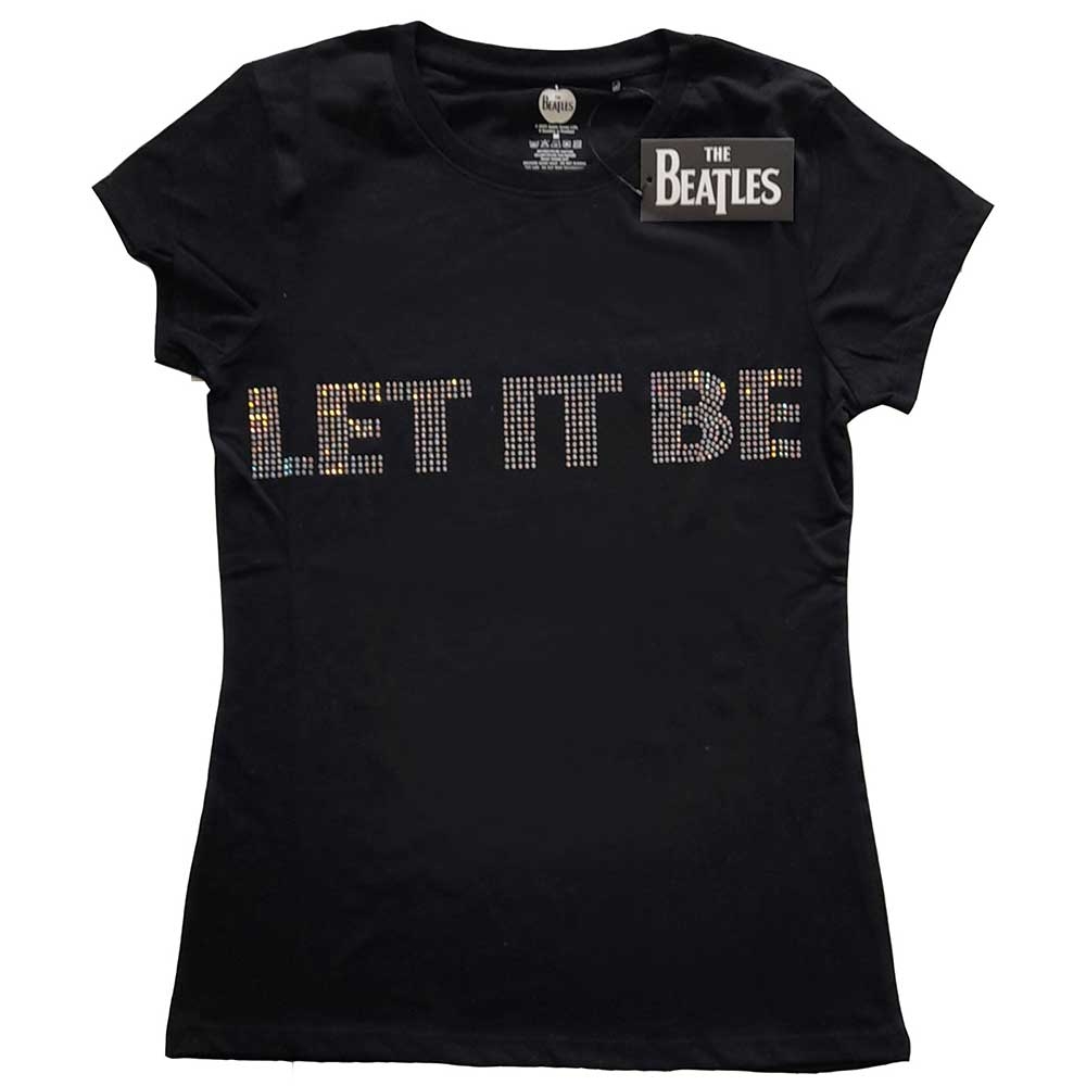 The Beatles Ladies T-Shirt: Let It Be (Diamante) (XX-Large)