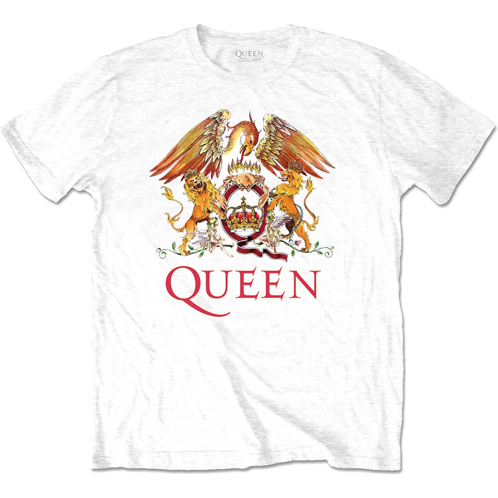 Queen Unisex T-Shirt: Classic Crest (Plus Sizes) (XXXXX-Large)