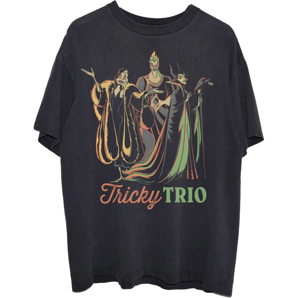Disney Unisex T-Shirt: Tricky Trio (Large)