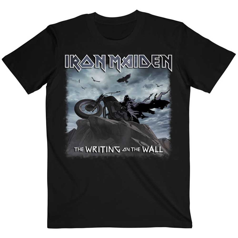 Iron Maiden Unisex T-Shirt: The Writing on the Wall Single Cover (XX-Large)