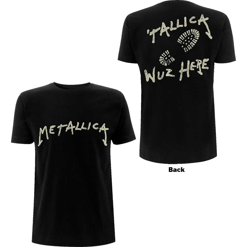 Metallica Unisex T-Shirt: Wuz Here (Back Print) (XX-Large)