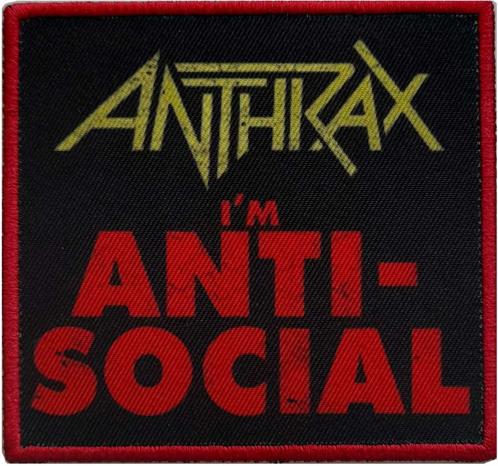 Anthrax Standard Patch: Anti-Social