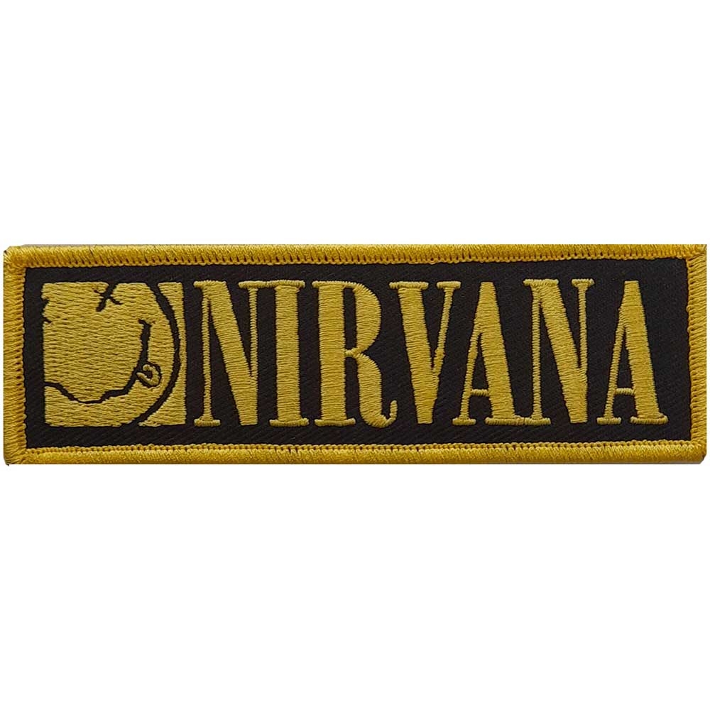Nirvana Standard Patch: Logo & Smiley