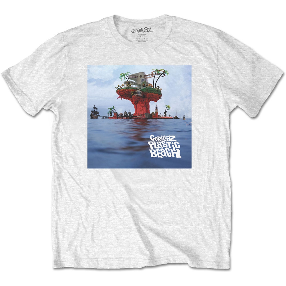 Gorillaz Unisex T-Shirt: Plastic Beach (Medium)