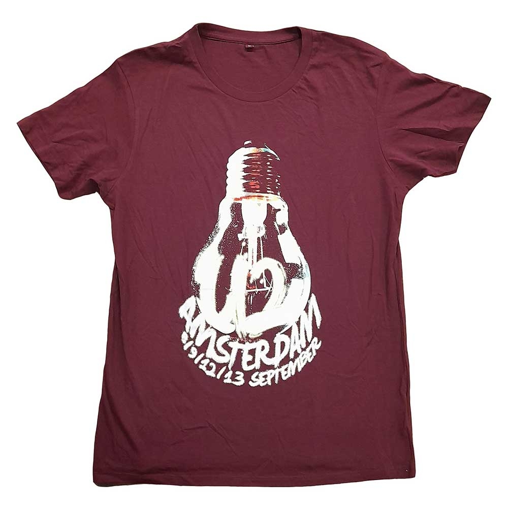 U2 Unisex T-Shirt: Amsterdam Event 2015 (Small)