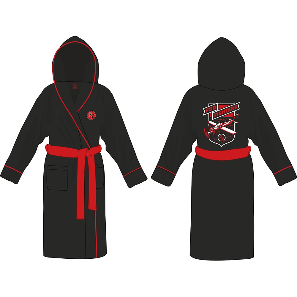 Foo Fighters Unisex Bathrobe: FF Logo (Small - Medium)