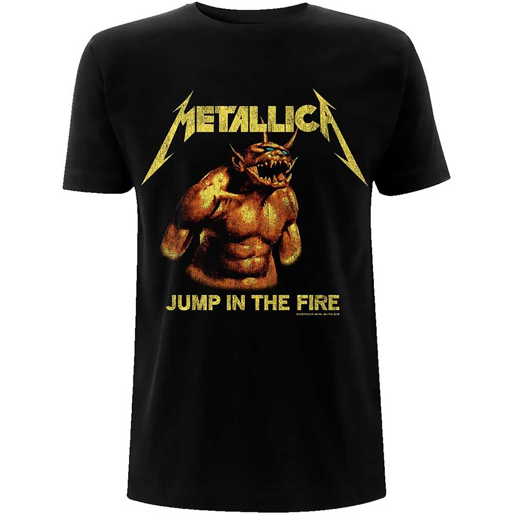 Metallica Unisex T-Shirt: Jump In The Fire Vintage (Small)