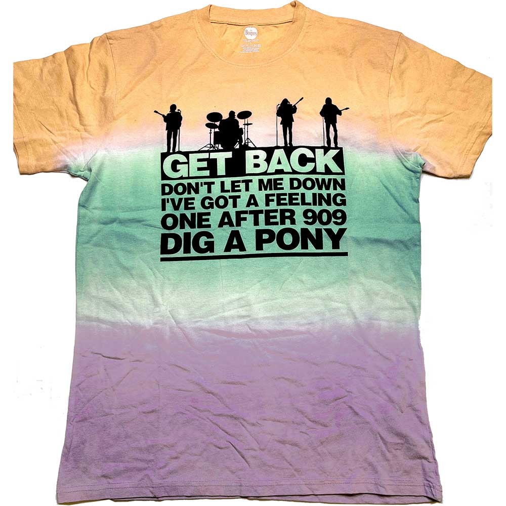 The Beatles Unisex T-Shirt: Get Back Gradient (Dye-Wash) (XX-Large)