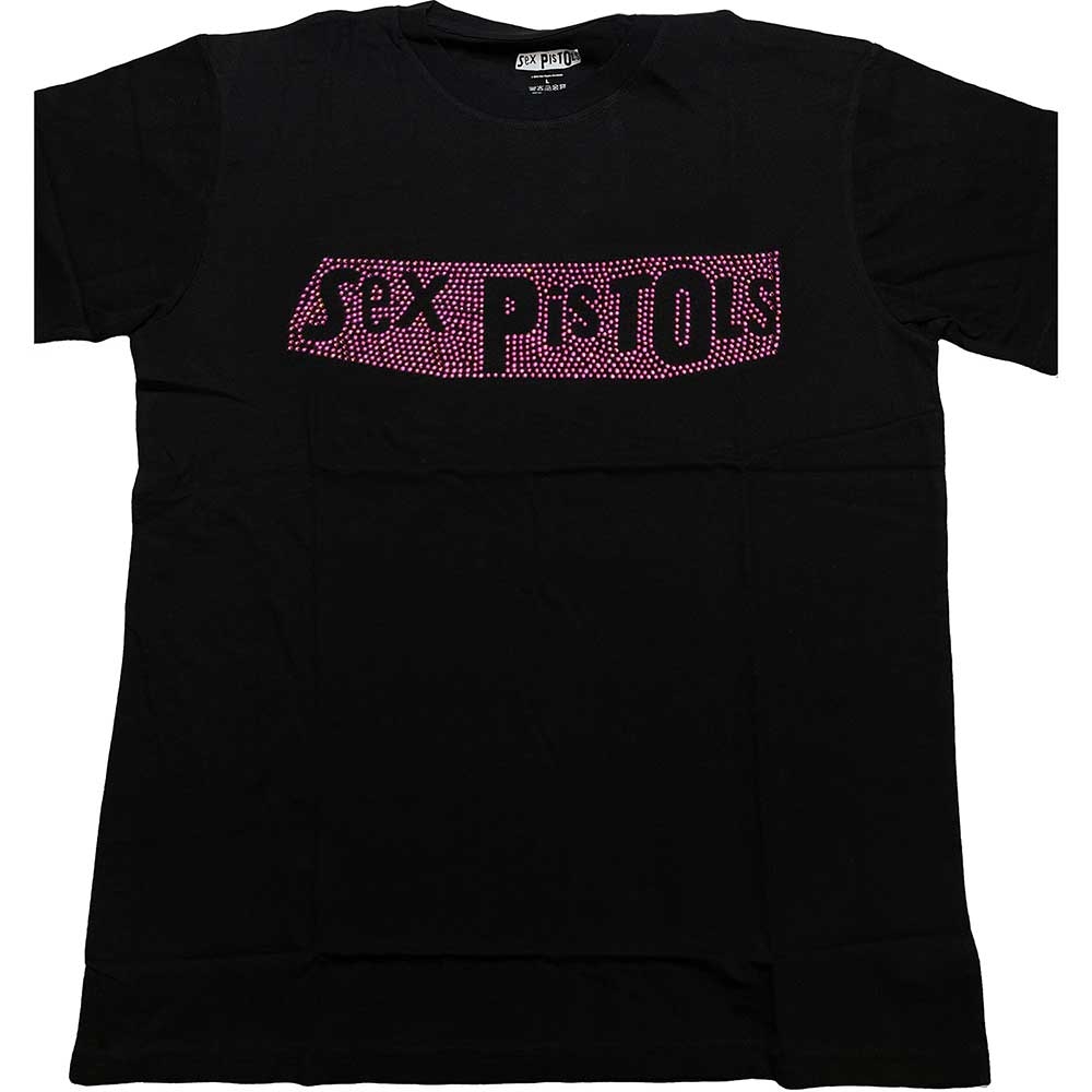 The Sex Pistols Unisex T-Shirt: Logo (Diamante) (Small)
