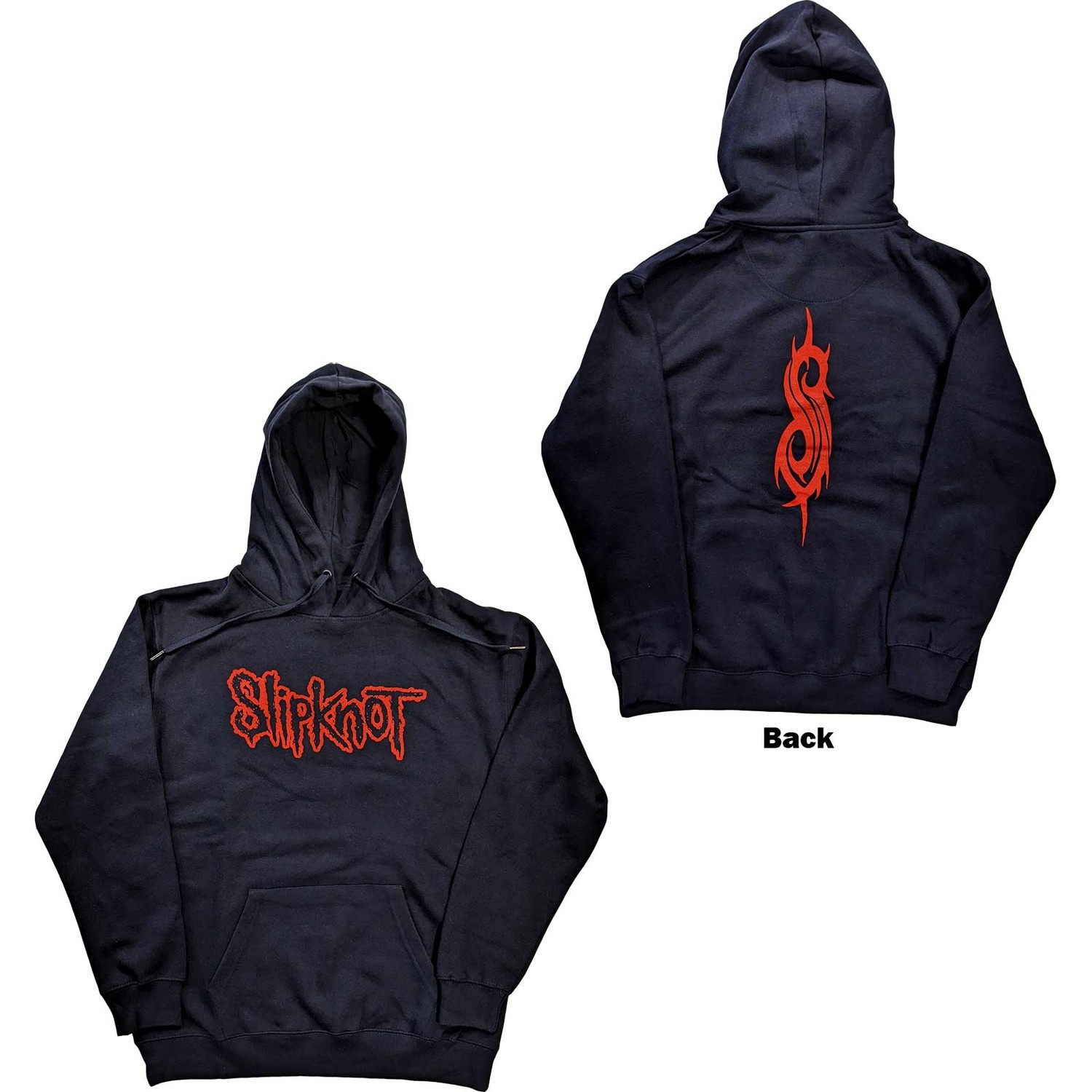 Slipknot Unisex Pullover Hoodie: Logo (Back Print) (Small)