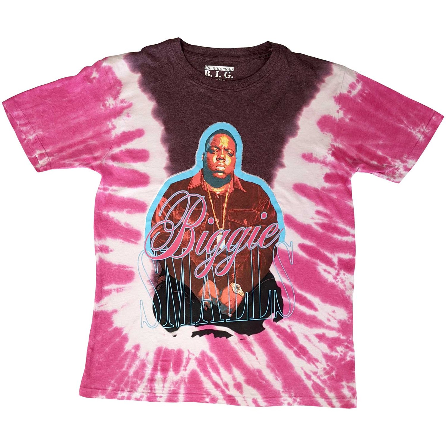 Biggie Smalls Unisex T-Shirt: Neon Glow (Wash Collection) (Medium)