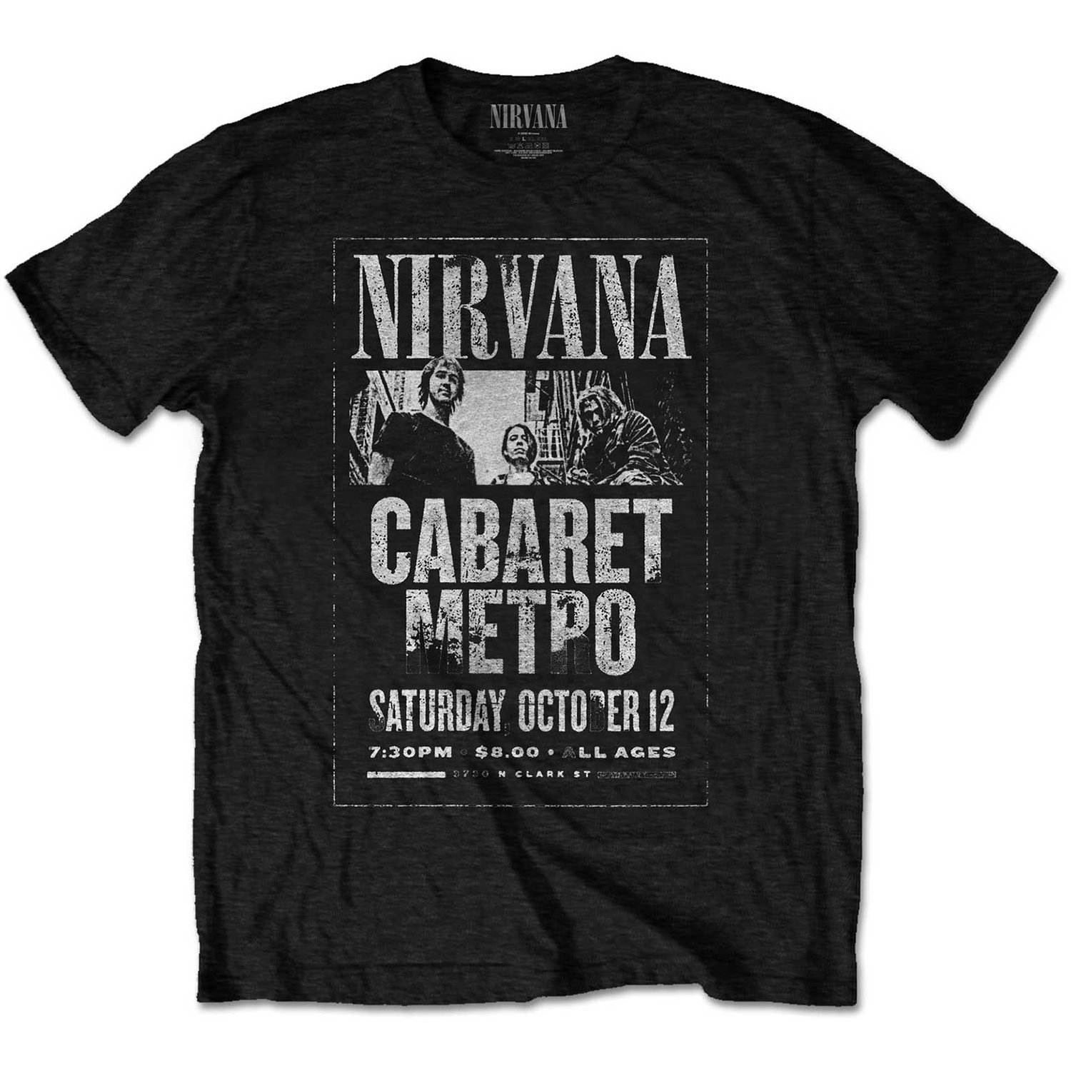 Nirvana Unisex T-Shirt: Cabaret Metro (Medium)