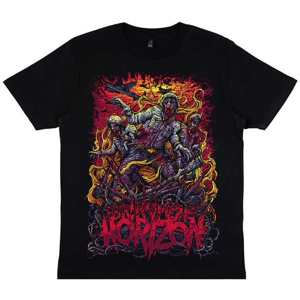Bring Me The Horizon Unisex T-Shirt: Zombie Army (X-Large)