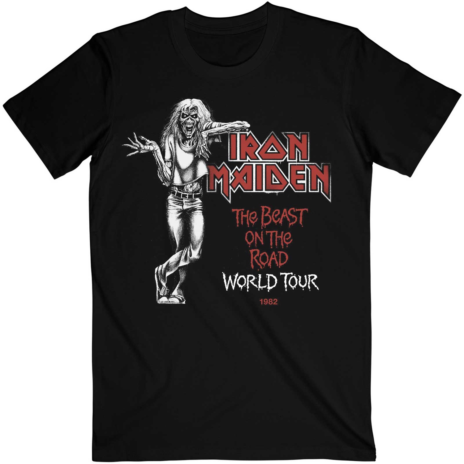 Iron Maiden Unisex T-Shirt: Beast Over Hammersmith World Tour '82 (X-Large)