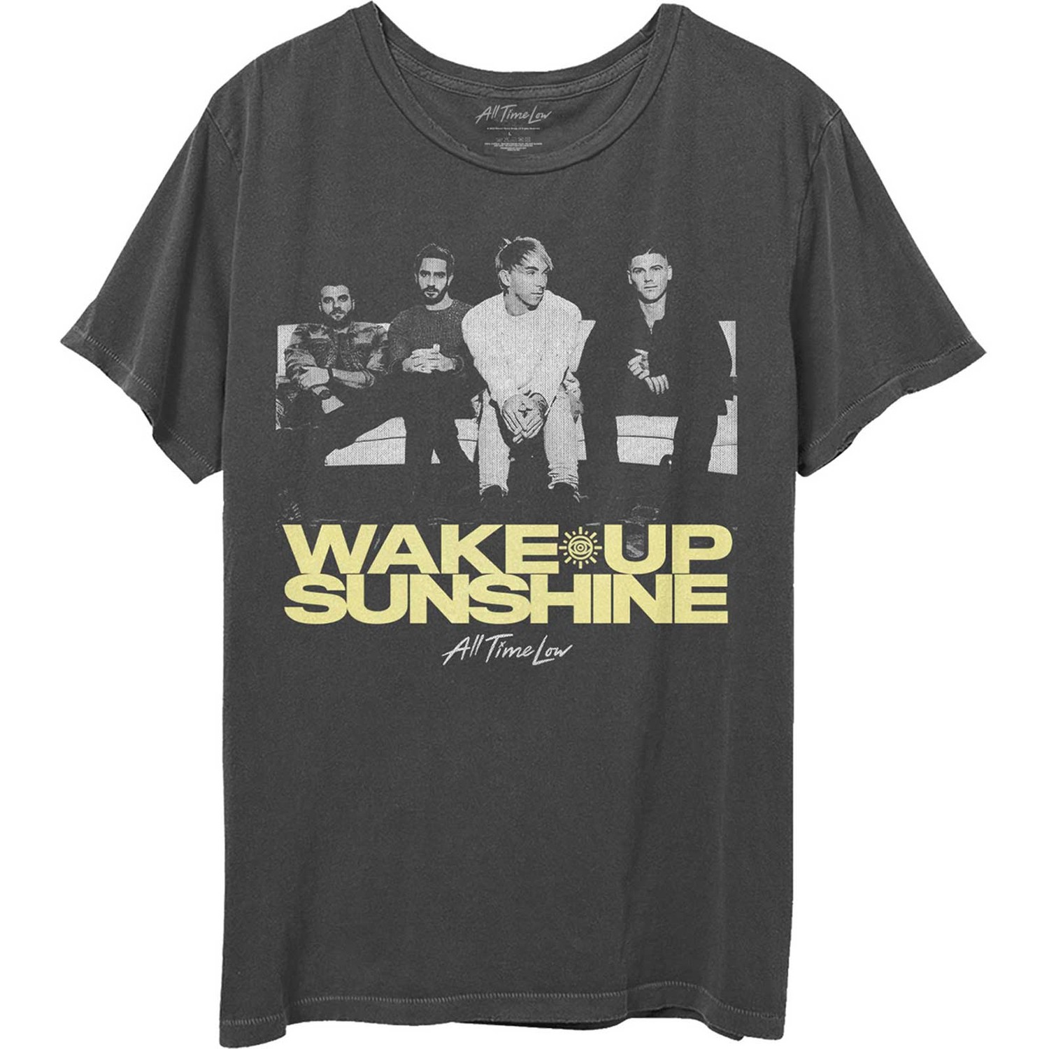 All Time Low Unisex T-Shirt: Faded Wake Up Sunshine (Small)