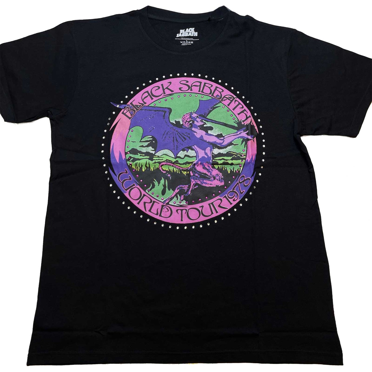 Black Sabbath Unisex T-Shirt: Tour '78 (Diamante) (Medium)