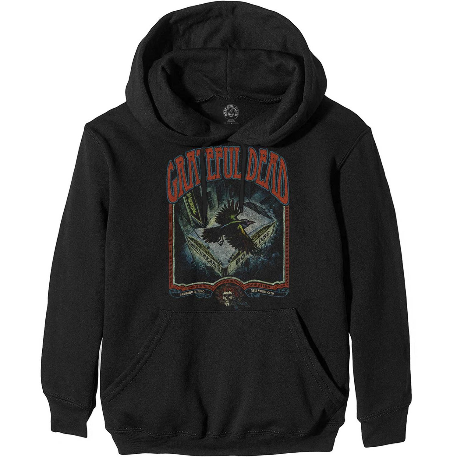 Grateful Dead Unisex Pullover Hoodie: Vintage Poster (Small)