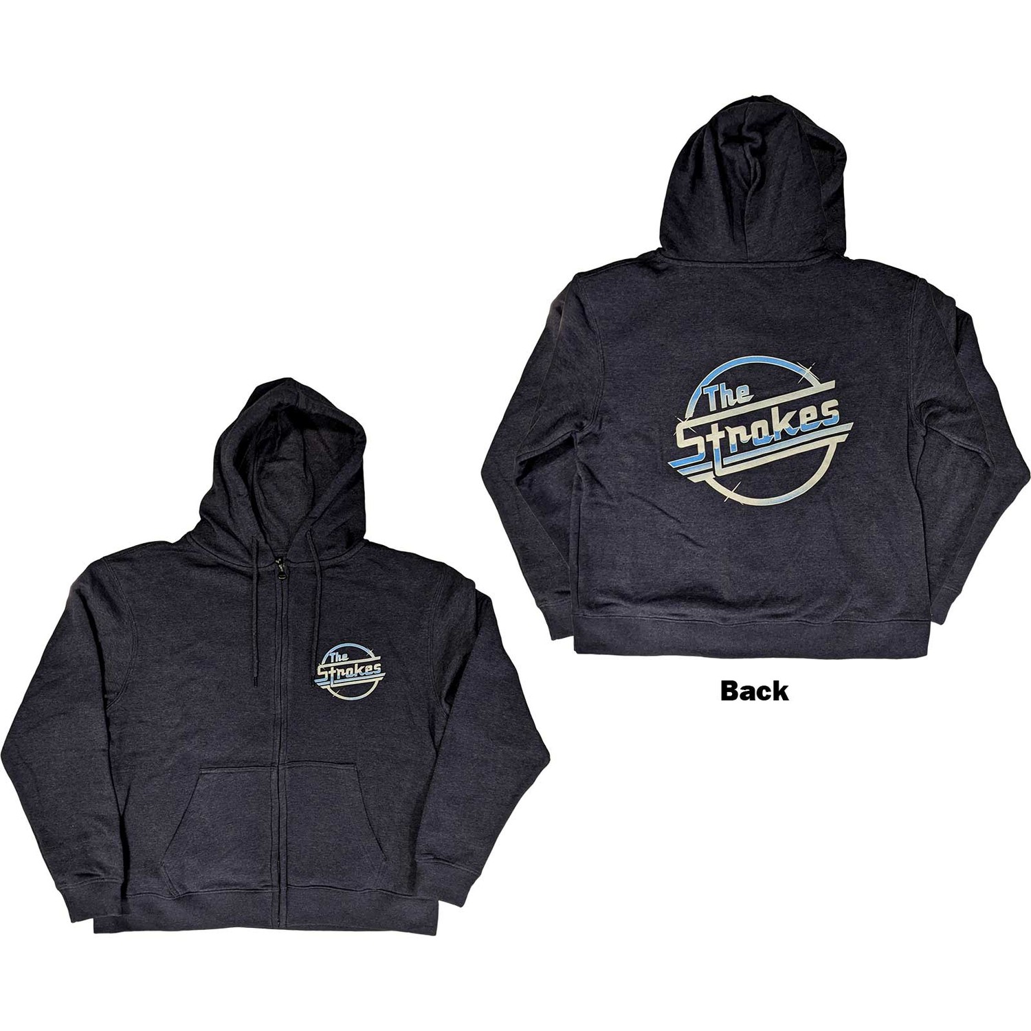 The Strokes Unisex Zipped Hoodie: OG Magna (Back Print) (XX-Large)