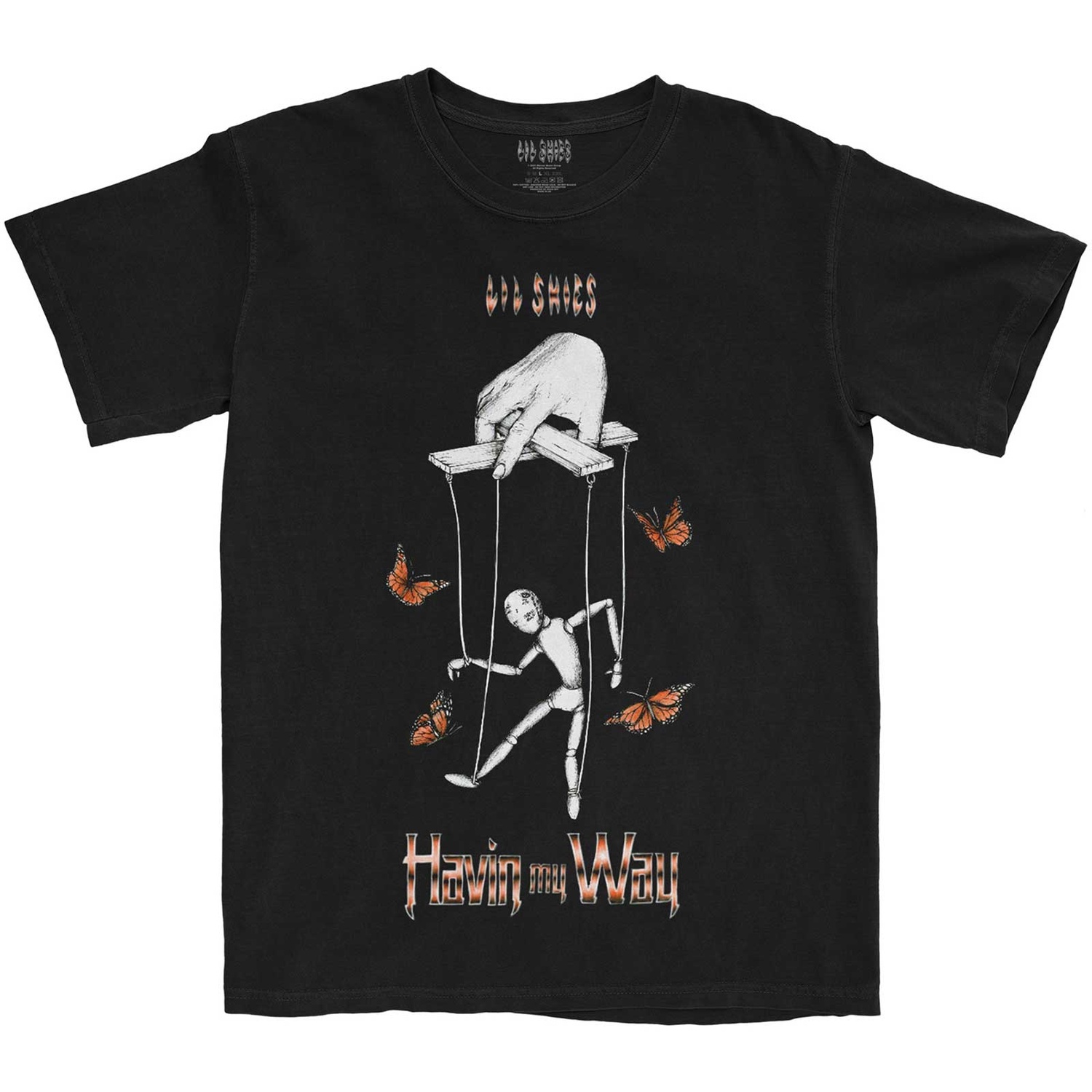 Lil Skies Unisex T-Shirt: Butterfly Puppet (Small)